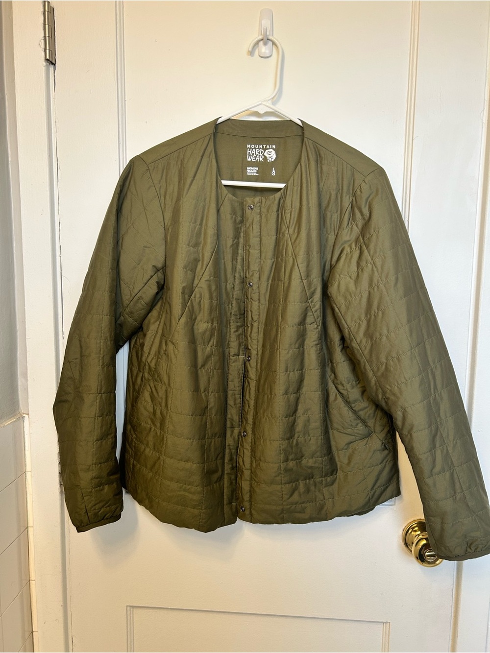 Mountain Hardwear Olive Green Quilted Puffer Jacket